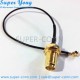 SMA BULKHEAD FEMALE CRIMP TO IPEX MHF CRIMP FOR 1.13 CABLE