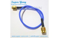 SMA MALE TO MALE SOLDER FOR SEMI-RIGID RG405 085" 086" CABLE DC18GHz  50OHM