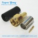 SMA MALE CRIMP FOR RG55/U RG142/U RG400/U RG223/U